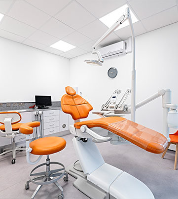 Empty Dental Practice Room At Dentist In Somerset